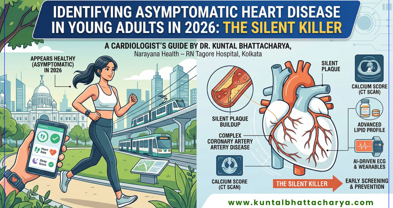 ‘Identifying Asymptomatic Heart Disease in Young Adults in 2026: The Silent Killer’ – a detailed guide by Dr. Kuntal Bhattacharya Senior Interventional Cardiologist, Narayana Health – RN Tagore Hospital, Kolkata
