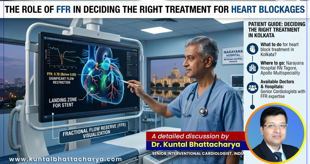 'The Role of FFR in Deciding the Right Treatment for Heart Blockages' – a detailed guide by Dr. Kuntal Bhattacharya Senior Interventional Cardiologist, Narayana Health – RN Tagore Hospital, Kolkata