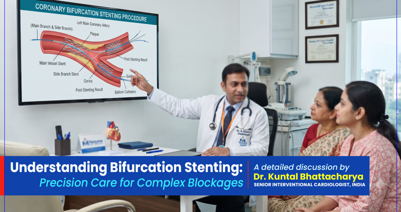 Understanding Bifurcation Stenting: Precision Care for Complex Blockages - From the desk of Dr. Kuntal Bhattacharya (Senior), Senior Consultant Interventional Cardiologist, Narayana Health – RN Tagore Hospital, Kolkata
