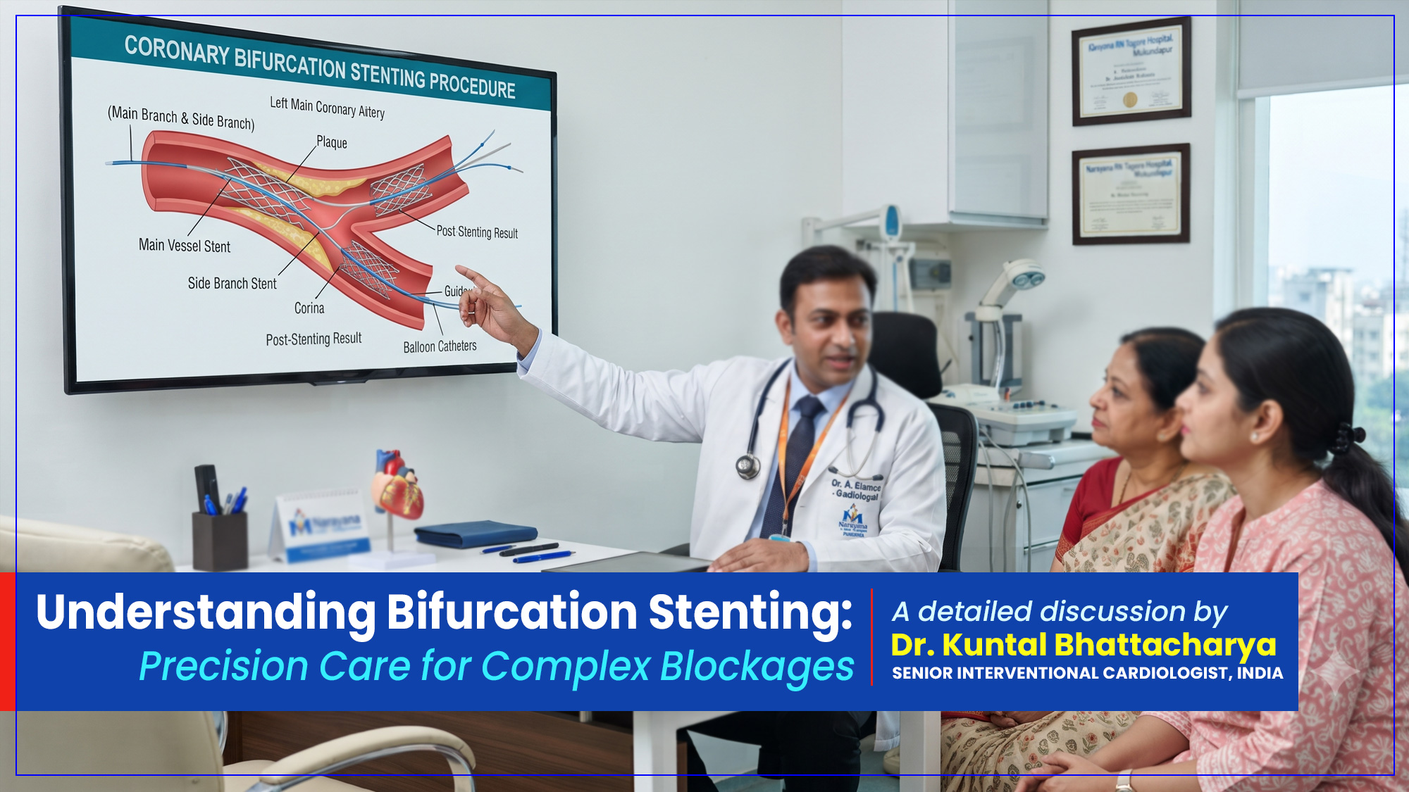 Understanding Bifurcation Stenting: Precision Care for Complex Blockages - From the desk of Dr. Kuntal Bhattacharya (Senior), Senior Consultant Interventional Cardiologist, Narayana Health – RN Tagore Hospital, Kolkata